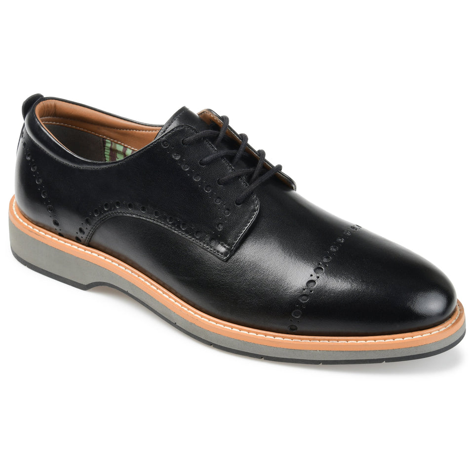Thomas & Vine Fremont Brogue Derby — US 10 — Size cognac — Detail View
