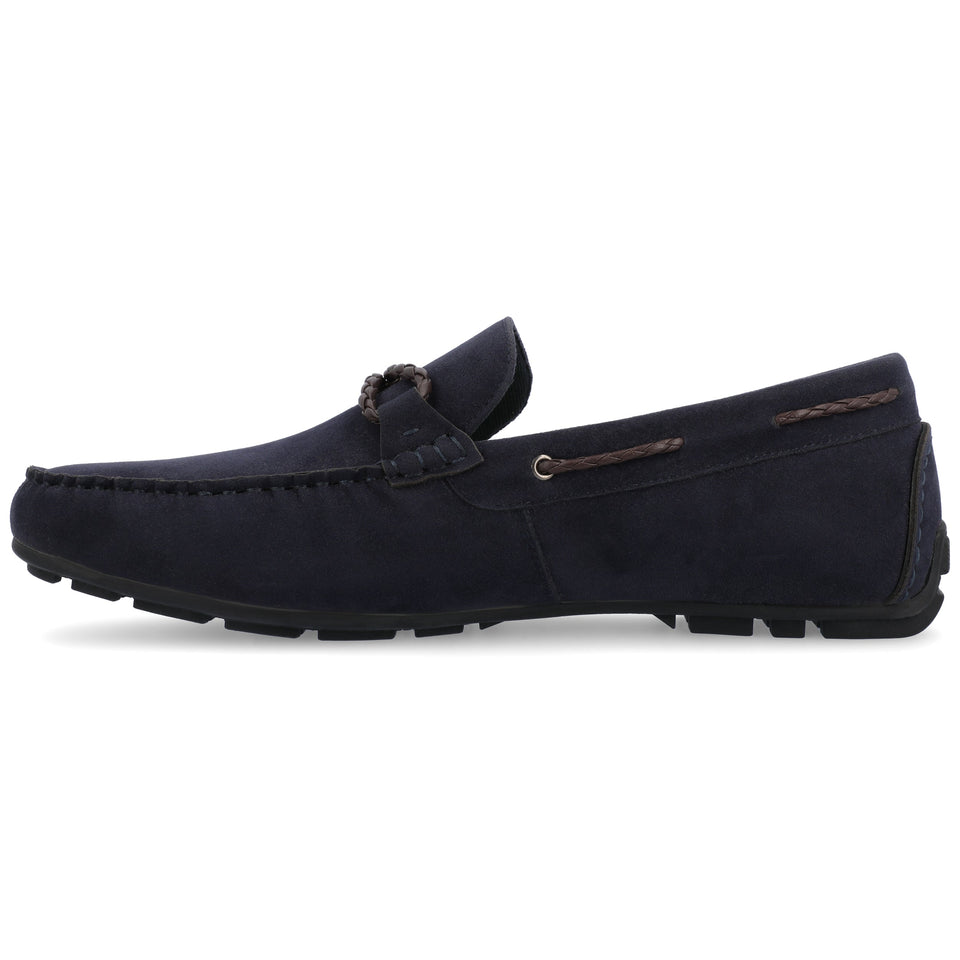 Vance Co. Tyrell Driving Loafer — US 12 — Size navy — Width Regular — Side View