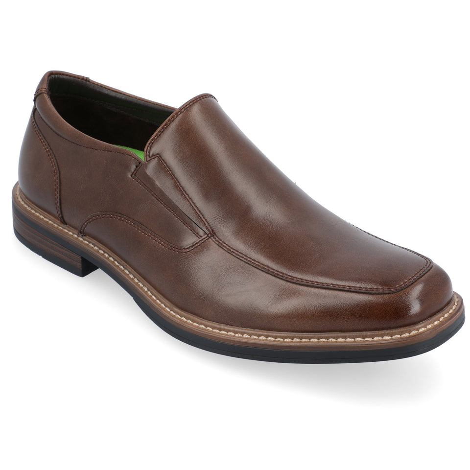 Vance Co. Fowler Slip-on Casual Loafer — US 10 — Size brown — Width Regular — Front View