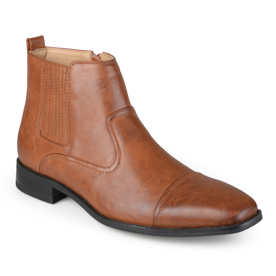 Vance Co. Men's Wide Width Alex Chelsea Boot — US 9 — Size tan — Front View
