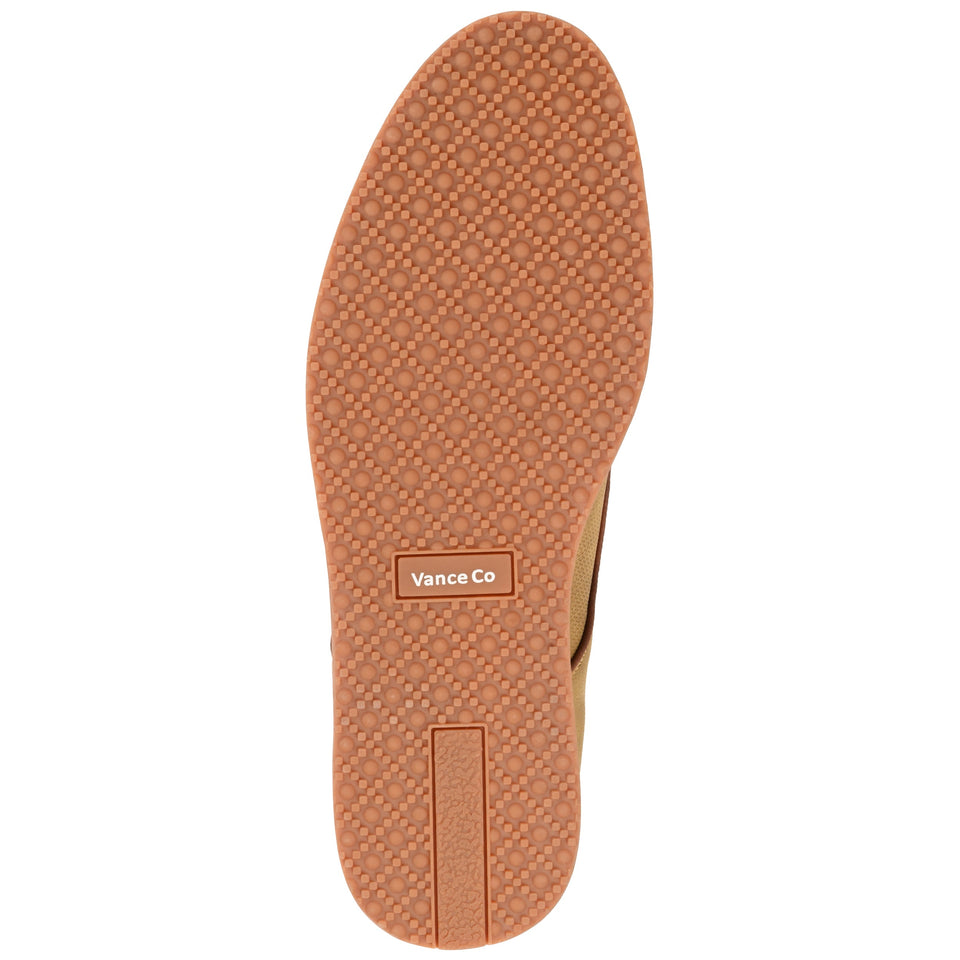 Vance Co. Blaine Embossed Casual Dress Shoe — US 10.5 — Size tan — Width Regular — Back View