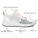 Vance Co. Brewer Knit Athleisure Sneaker — US 9.5 — Size white — Width Regular — Top View