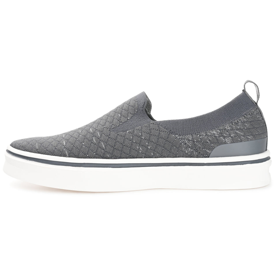 Vance Co. Hamlin Casual Knit Slip-on Sneaker — US 9 — Size grey — Width Regular — Side View