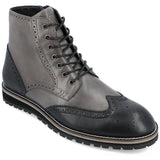 Thomas & Vine Elijah Wingtip Ankle Boot — US 13 — Size grey — Width Regular — Front View