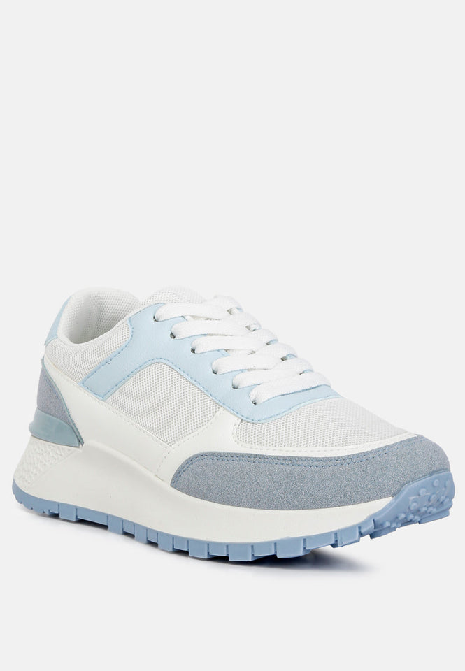 nairobi the non-ordinary lace up sneakers — US 5 — Size sky blue — Lifestyle View