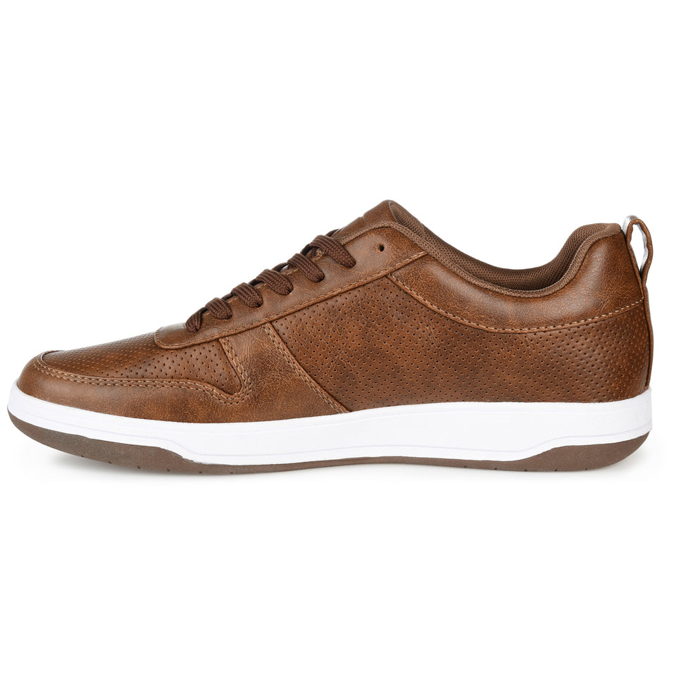 Vance Co. Ryden Casual Perforated Sneaker — US 8 — Size brown — Side View