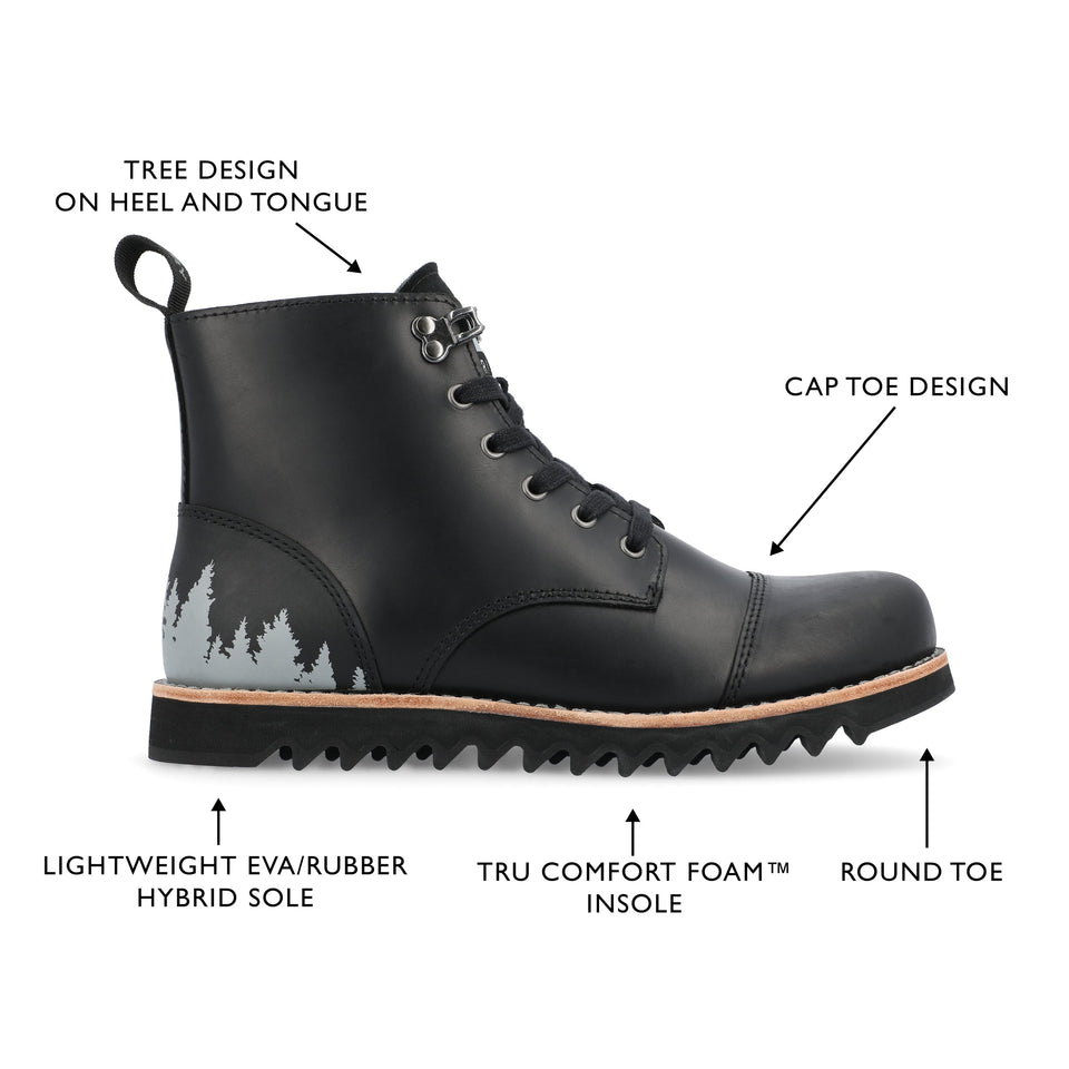 Territory Zion Water Resistant Lace-Up Boot — US 13 — Size black — Width Regular — Detail View
