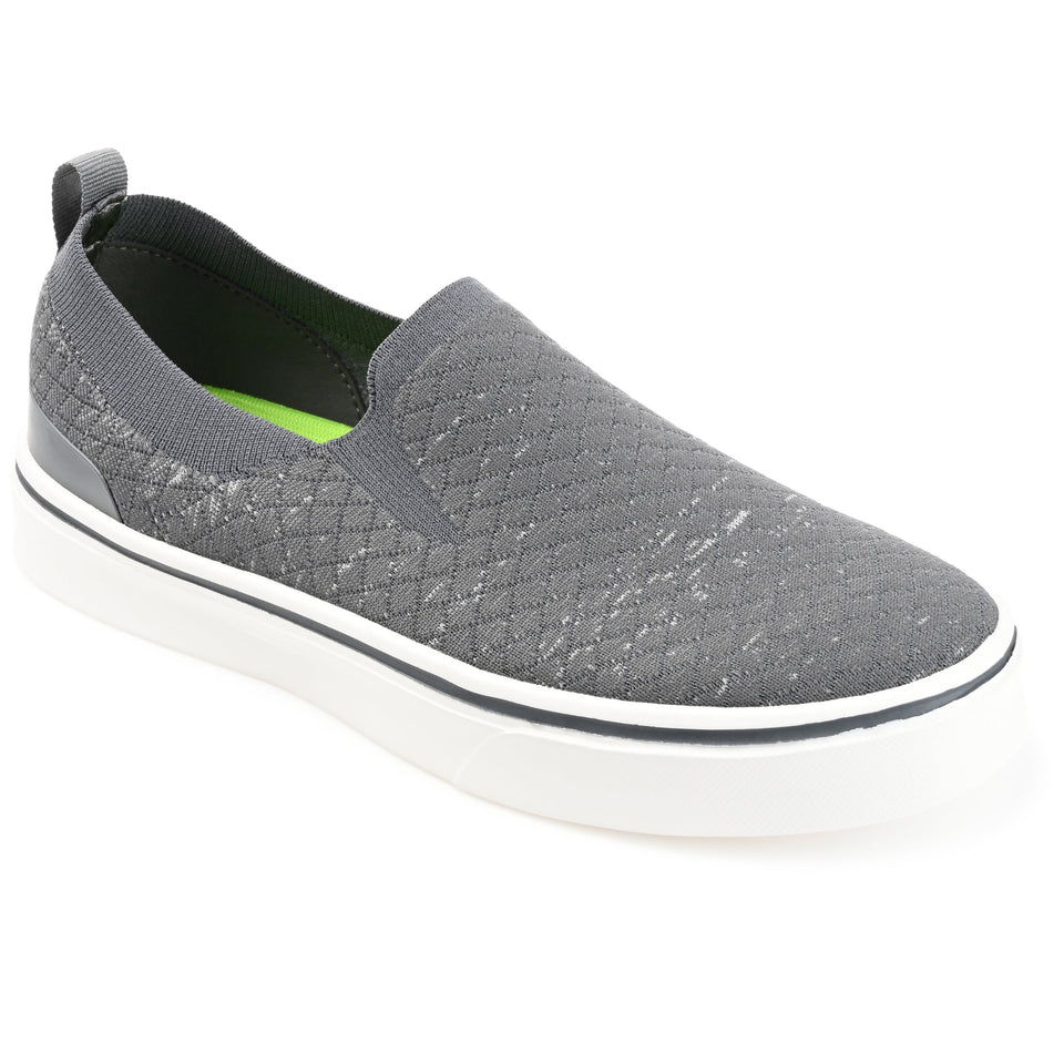 Vance Co. Hamlin Casual Knit Slip-on Sneaker — US 9 — Size grey — Width Regular — Front View