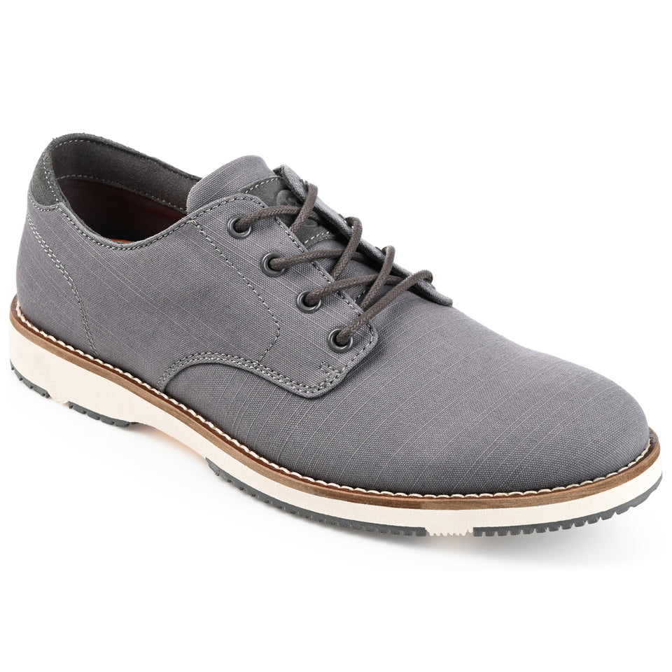 Thomas & Vine Perkins Casual Textile Derby — US 12 — Size tan — Width Regular — Detail View