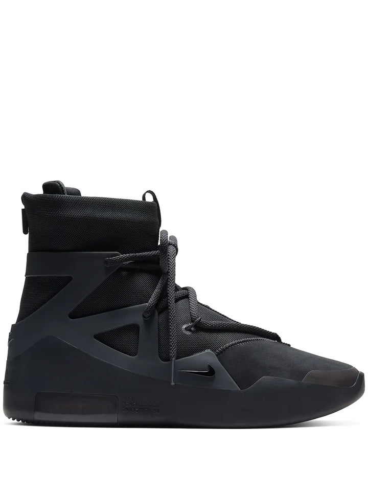 Nike X Fear Of God Air 1 Triple Black Sneakers