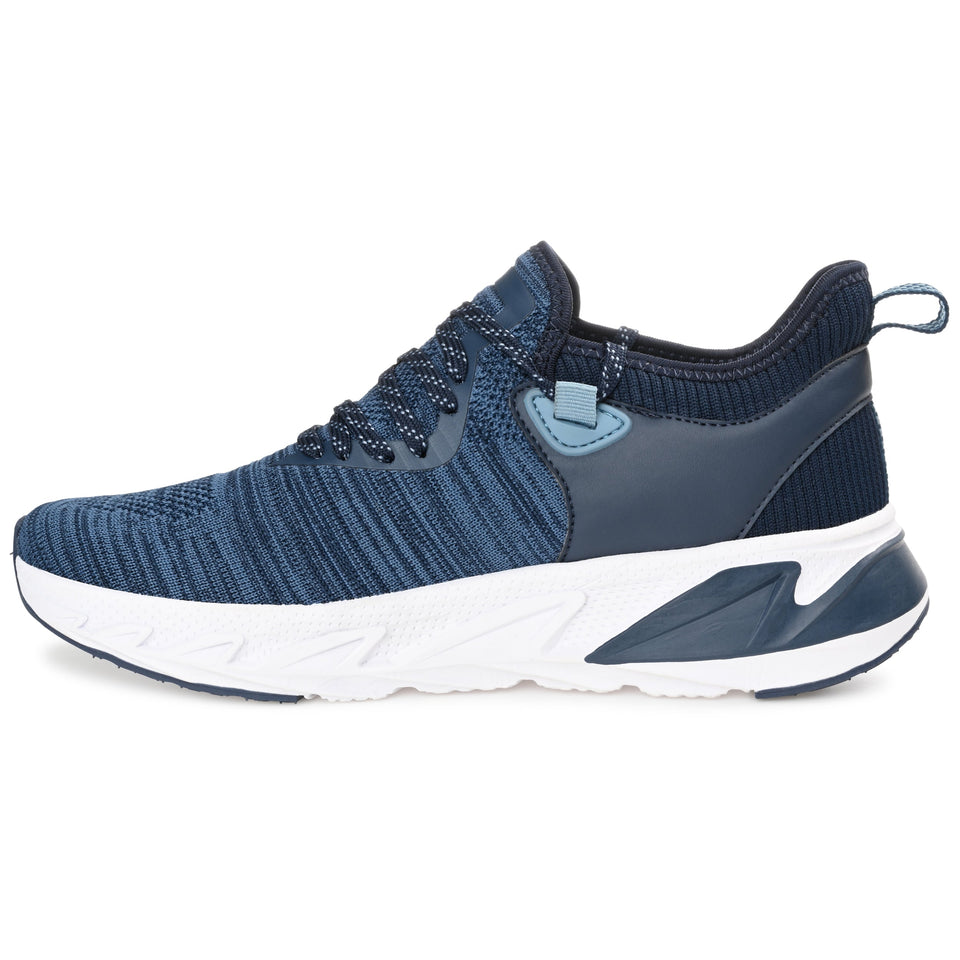 Vance Co. Gibbs Knit Athleisure Sneaker — US 8.5 — Size blue — Width Regular — Side View