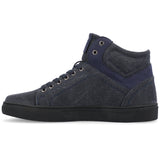Vance Co. Justin High Top Sneaker — US 8.5 — Size navy — Width Regular — Side View