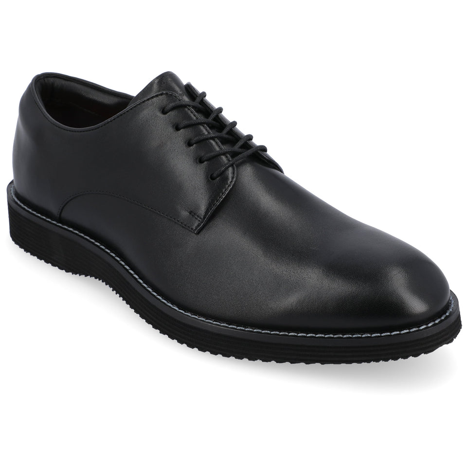 Thomas & Vine Latimer Plain Toe Derby — US 8 — Size black — Width Regular — Front View