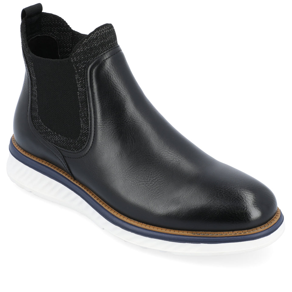 Vance Co. Hartwell Pull-on Chelsea Boot — US 11 — Size black — Width Regular — Front View
