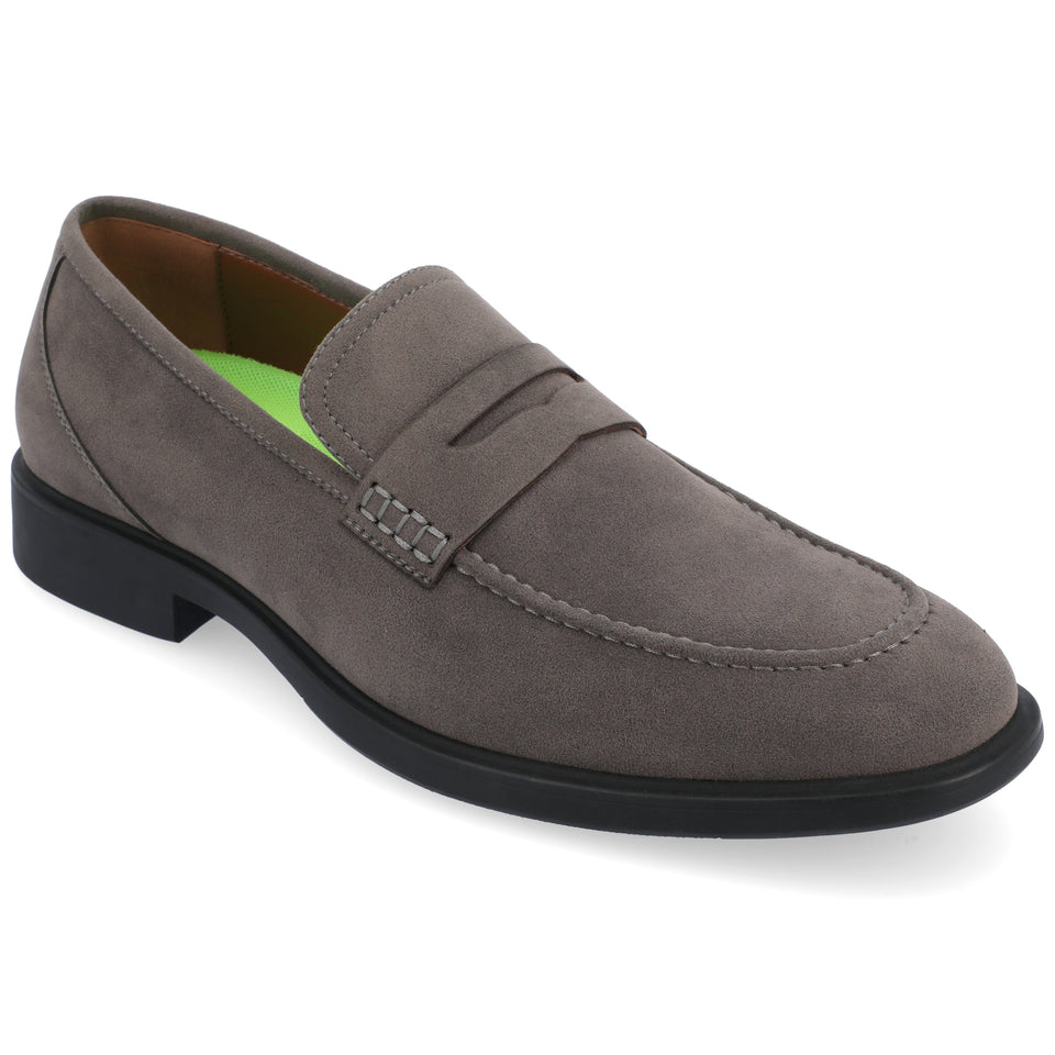 Vance Co. Keith Wide Width Penny Loafer — US 12 — Size grey — Width Wide — Front View