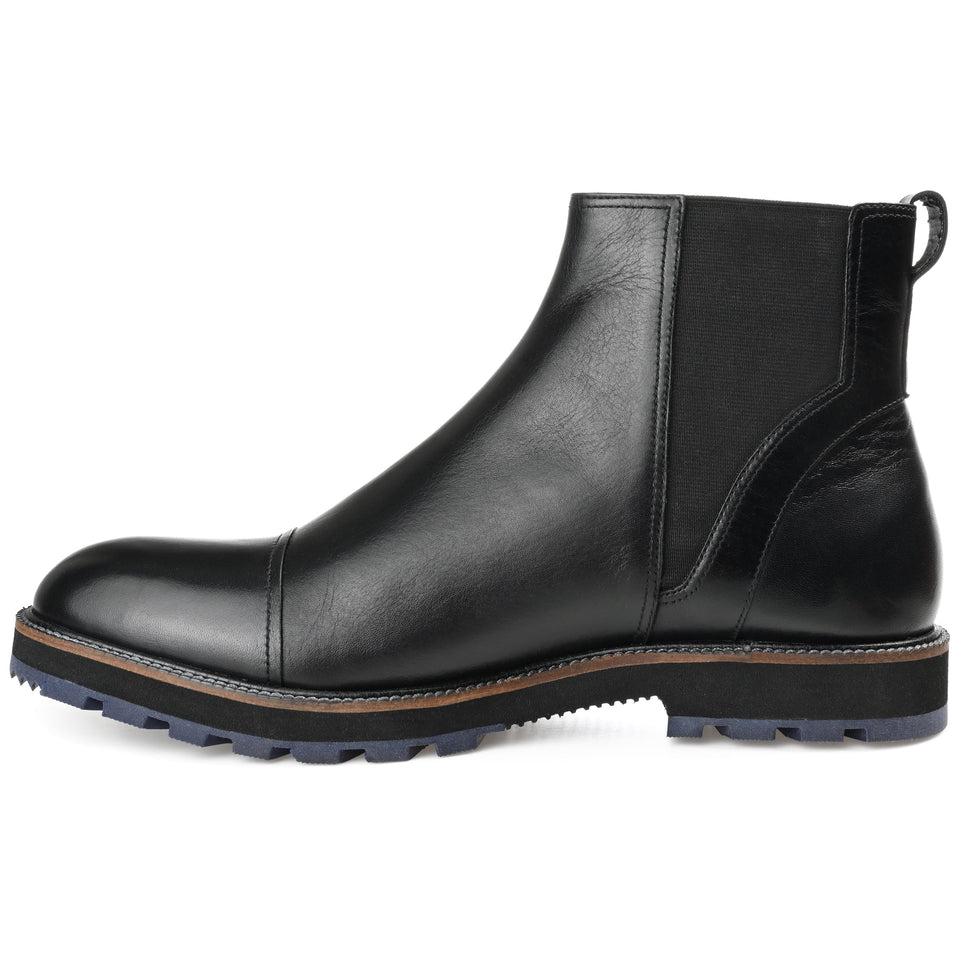 Thomas & Vine Jaylon Cap Toe Chelsea Boot — US 11 — Size black — Width Regular — Side View