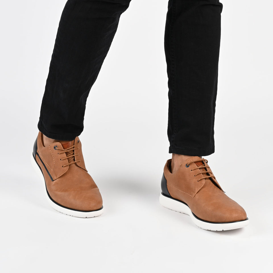 Vance Co. Kirkwell Lace-up Casual Derby — US 9 — Size tan — Width Regular — Lifestyle View