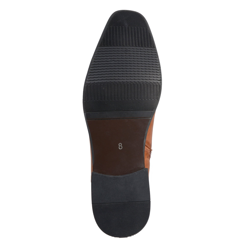 Vance Co. Men's Wide Width Alex Chelsea Boot — US 9 — Size tan — Top View