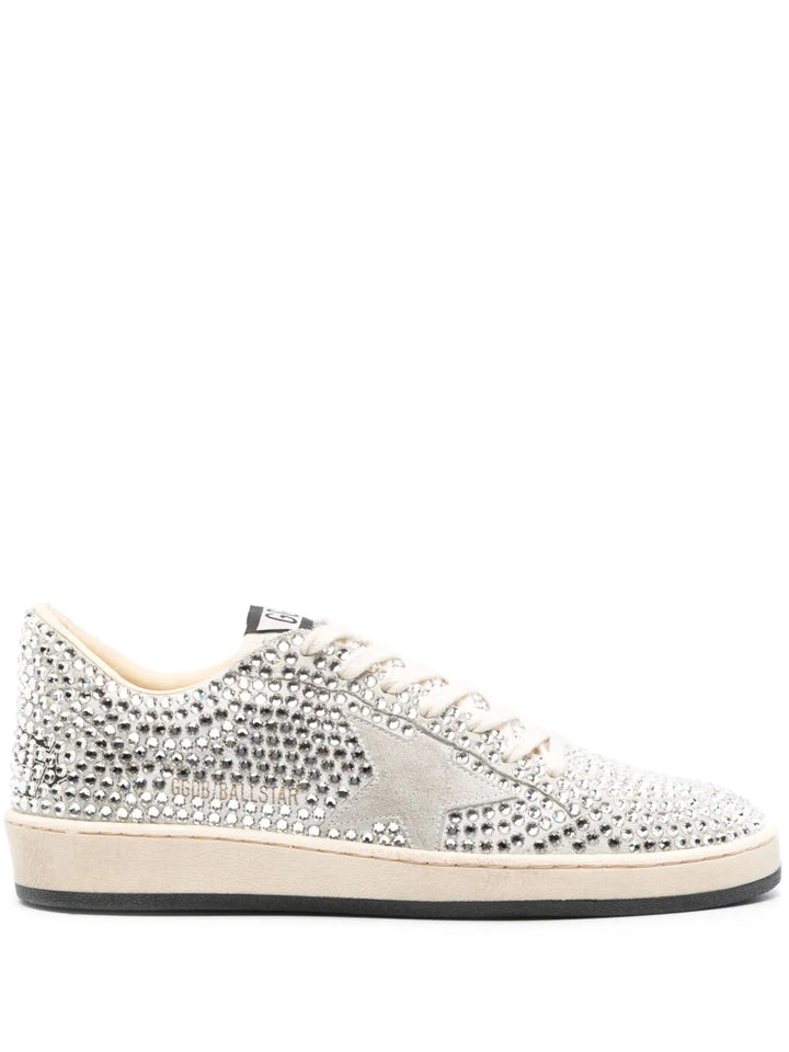Golden Goose Ball Star Rhinestone -Embellished Suede
