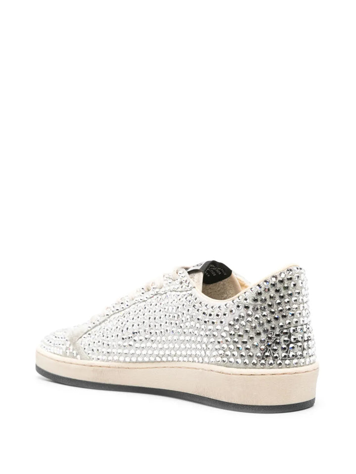 Golden Goose Ball Star Rhinestone -Embellished Suede