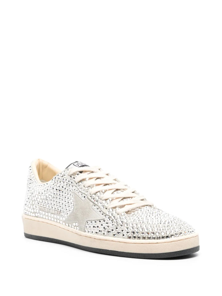Golden Goose Ball Star Rhinestone -Embellished Suede