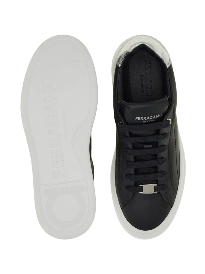 Ferragamo Logo-Patch Leather