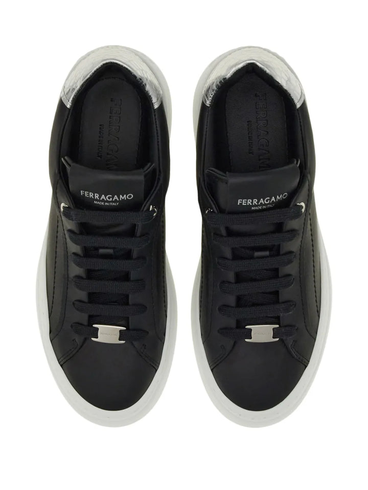 Ferragamo Logo-Patch Leather