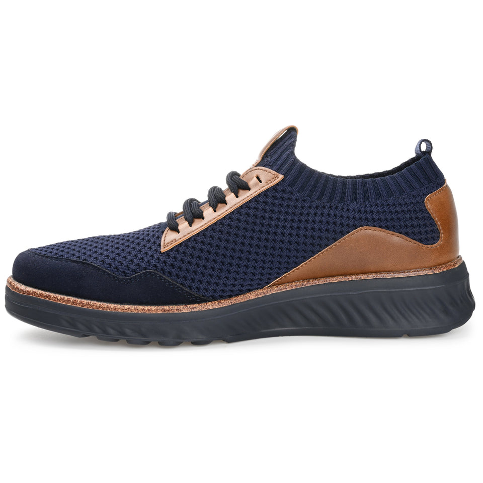 Vance Co. Julius Knit Casual Dress Shoe — US 10 — Size navy — Width Regular — Side View