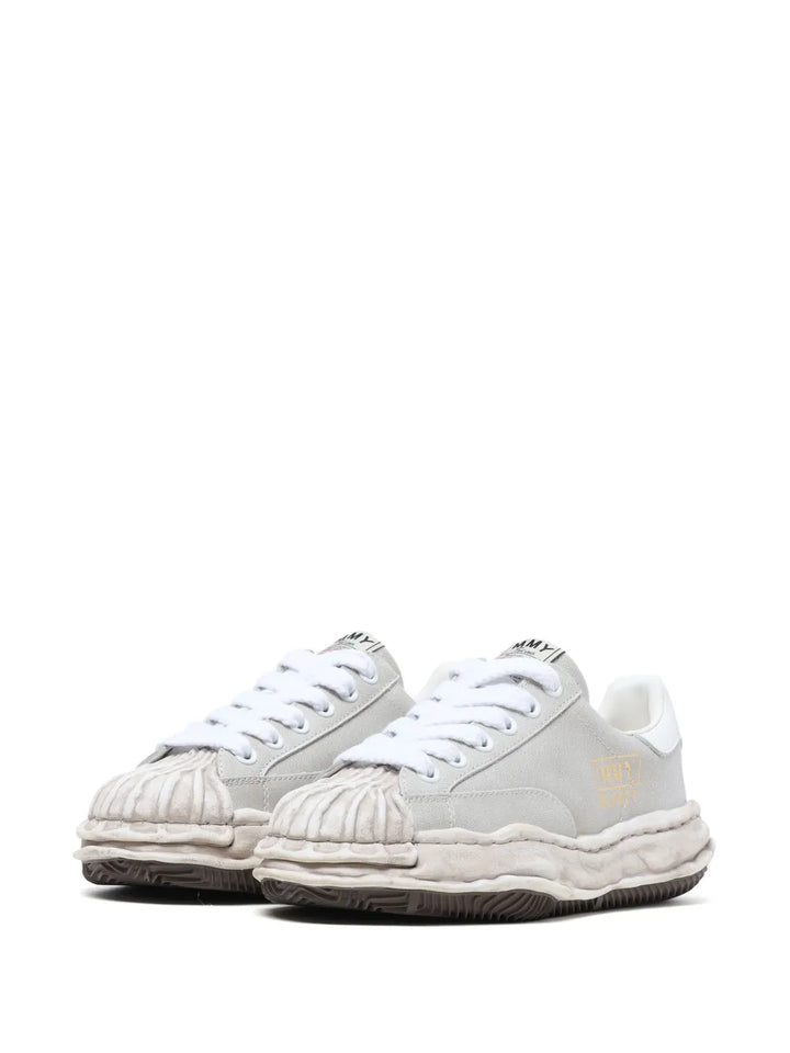 Maison MIHARA YASUHIRO Blakey Distressed-Effect Leather
