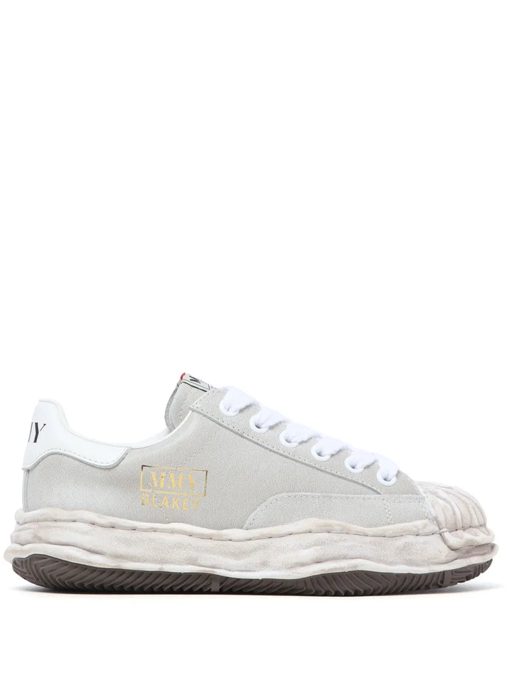Maison MIHARA YASUHIRO Blakey Distressed-Effect Leather