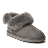 Fireside By Dearfoams Women's Perth Genuine Shearling Foldover Boot — US 8.5 — Size chestnut — Width Regular — Alternate View 7