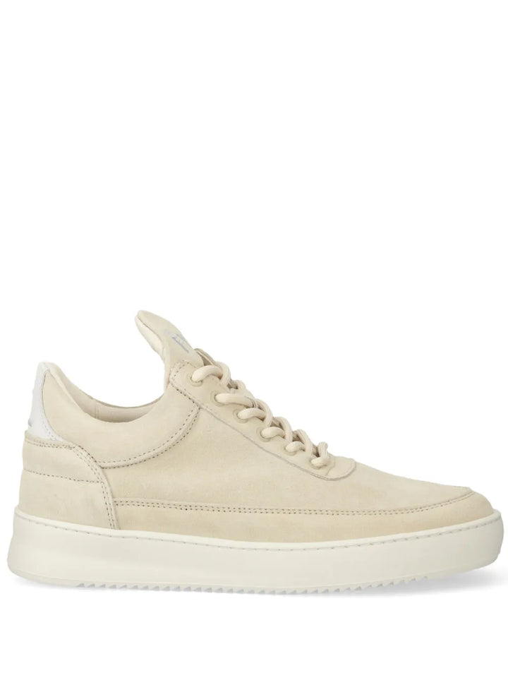 Filling Pieces Logo-Embroidered Suede
