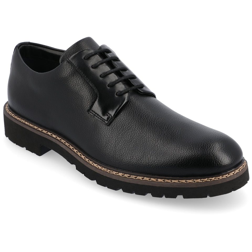 Vance Co. Martin Plain Toe Derby — US 12 — Size black — Width Regular — Front View