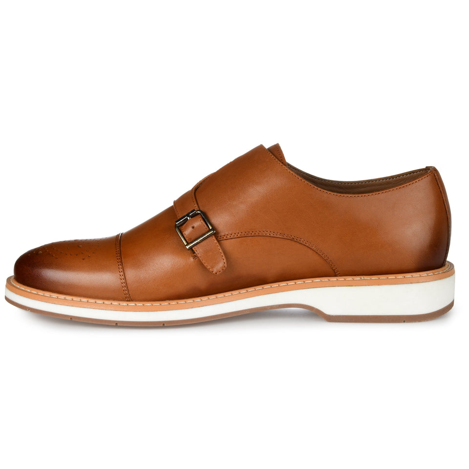 Thomas & Vine Ransom Cap Toe Monk Strap Dress Shoe — US 12 — Size black — Lifestyle View