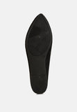 akili knit textile solid flats — US 10 — Size black — Lifestyle View