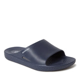 Dearfoams EcoCozy Men's Sustainable Comfort Slide Sandal — US 11 — Size peacoat — Width Regular — Front View