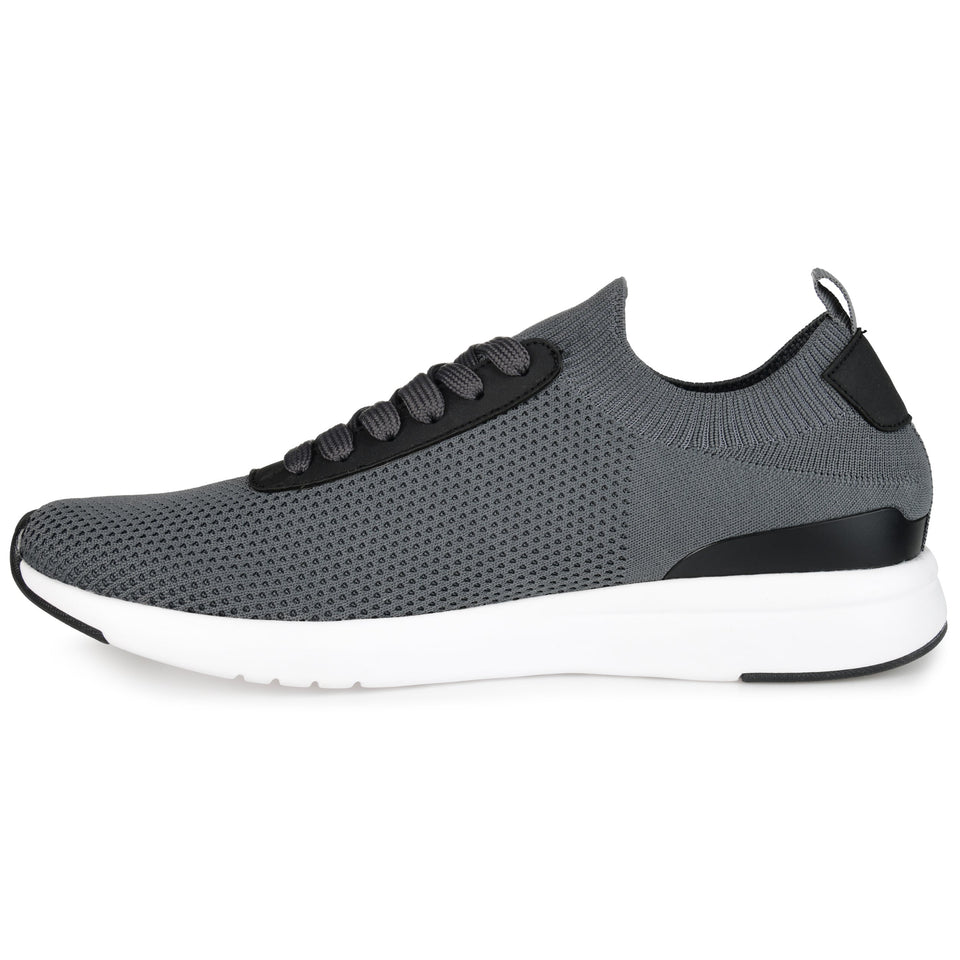 Vance Co. Grady Casual Knit Walking Sneaker — US 10.5 — Size grey — Lifestyle View