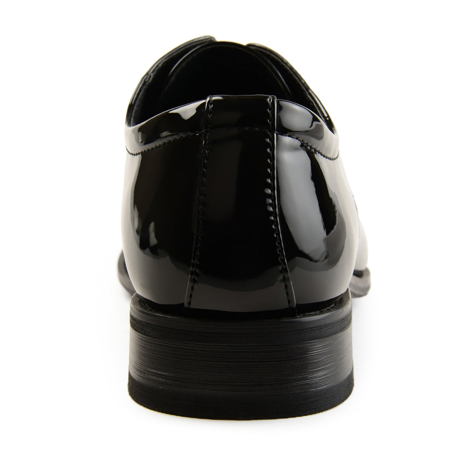 Vance Co. Men's Wide Width Cole Dress Shoe — US 12 — Size black — Back View