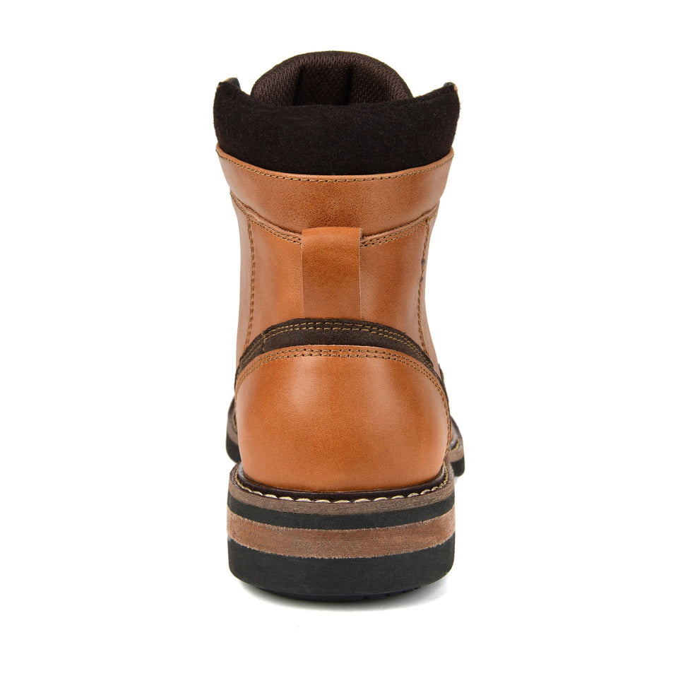 Territory Yukon Wide Width Cap Toe Ankle Boot — US 8 — Size brown — Width Wide — Back View