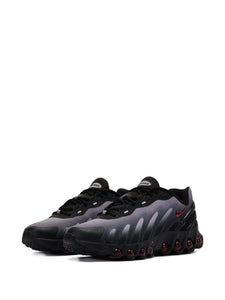 Air Max Dn8 Black Gym Red Sneakers