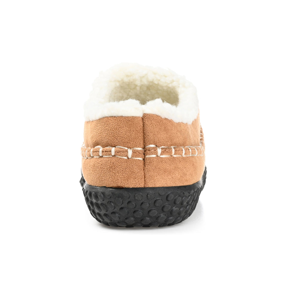 Vance Co. Godwin Moccasin Clog Slipper — US 8 — Size tan — Width Regular — Back View