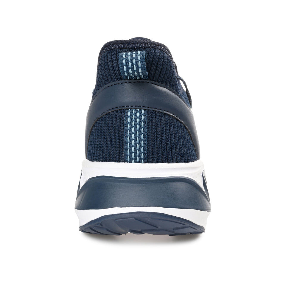 Vance Co. Gibbs Knit Athleisure Sneaker — US 8.5 — Size blue — Width Regular — Back View