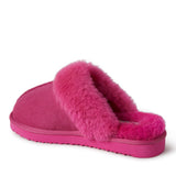EZ Feet Women’s Genuine Shearling Scuff Slipper — US 9 — Size paradise pink — Width Regular — Side View