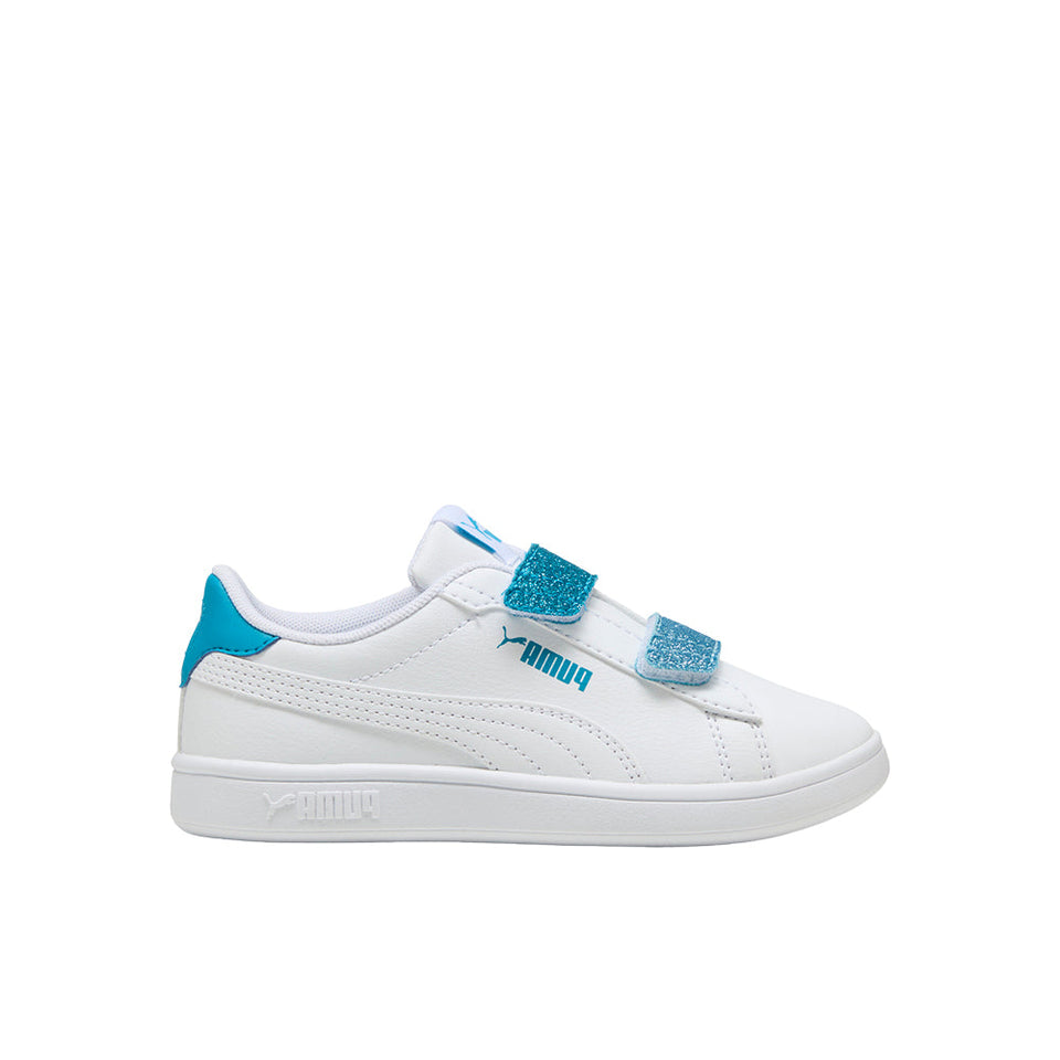 Smash 3.0 Leather Glitter Slip On Sneakers (Youth)