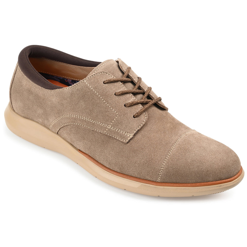 Thomas & Vine Felton Cap Toe Derby — US 8 — Size taupe — Width Regular — Front View