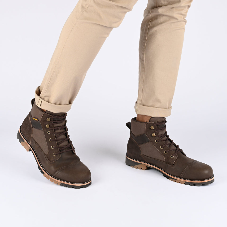 Territory Brute Water Resistant Cap Toe Lace-up Boot — US 11 — Size black — Width Regular — Lifestyle View