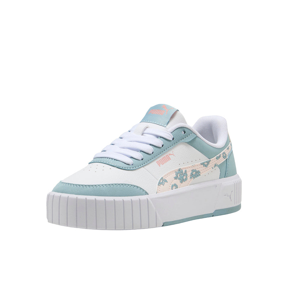 Carina Mia Floral Lace Up Sneakers (Youth)