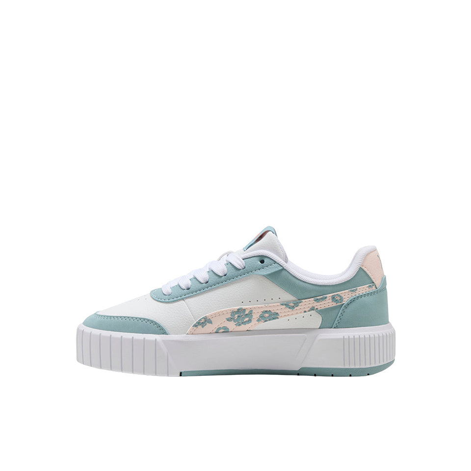 Carina Mia Floral Lace Up Sneakers (Youth)