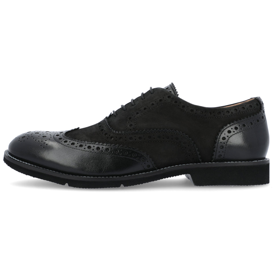Thomas & Vine Covington Brogue Oxford — US 9 — Size black — Width Regular — Side View