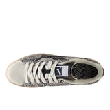 Suede Snake Print Sneakers